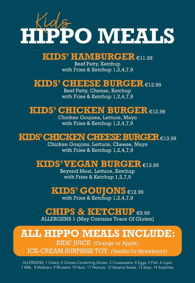 Kids Menu Kids Menu